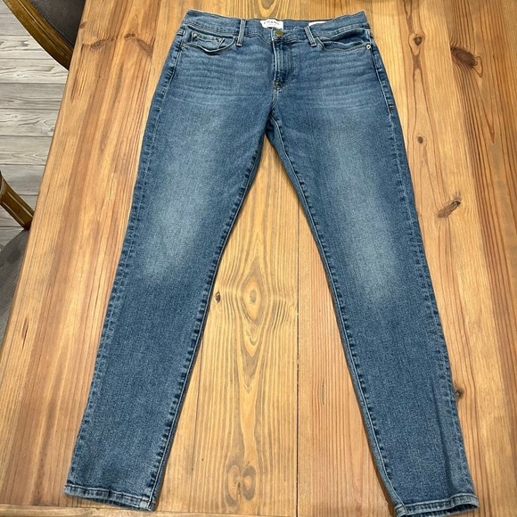 Women's FRAME Blue Le Garçon‎ Boyfriend Jeans Size 28 - Picture 3 of 11